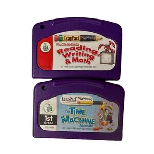 Vtg LeapPad Leap Start Pre-K - 1st Grade Reading Writing & Math Game Cartridges
